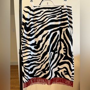 Hugo Buscati Collection zebra print pencil skirt. Size 10.